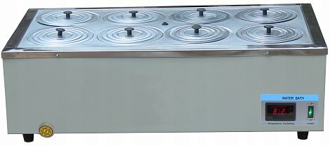 Водяная баня ВБЭ 1,9х1,0х0,5/1-1,0 1 кВт до 80 С' 190х100х50 мм нержавеющая сталь