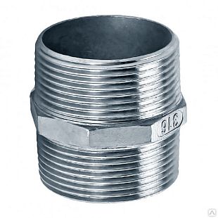 Ниппель стальной Ду20 ГОСТ 8967-75