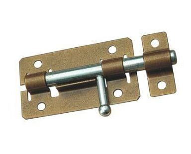 Задвижка дверная ЗД-01 пол.серебро Кунгур