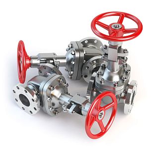 Рукоятка для крана дискового ножничная пластик многопозиционная NIOB ДУ 25-65 мм