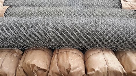 Сетка плетеная рабица 55х55 мм, d=2,5 мм, 1,5х10 м оцинкованная