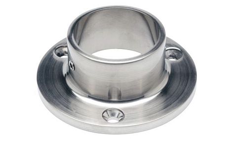 Фланец к стойке 50,8 мм плоский зеркальный для ограждений