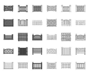 Экран забора (тип 2) серый 6000x250 мм (асбестоцементный)